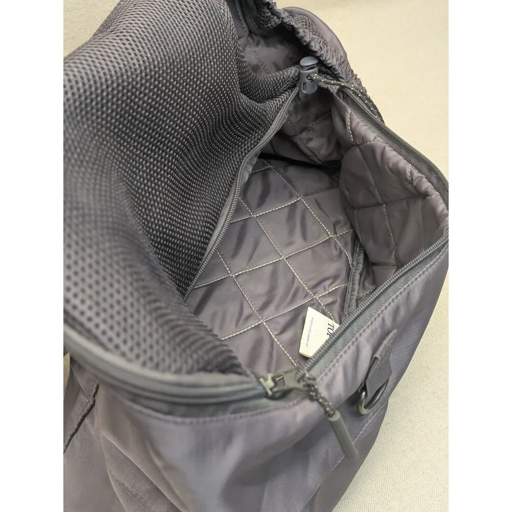 Top Paw Small Pet Carrier Gray Adjustable Strap With Side Open Storage *No Dog*